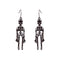 Skeleton Alloy Earrings