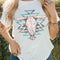 Round Neck Short Sleeve Graphic T-Shirt