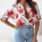 Printed Button Up Half Sleeve Shirt