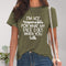 Letter Graphic Round Neck Short Sleeve T-Shirt